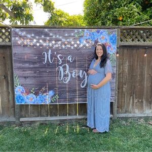 Pink blush maternity dress size L